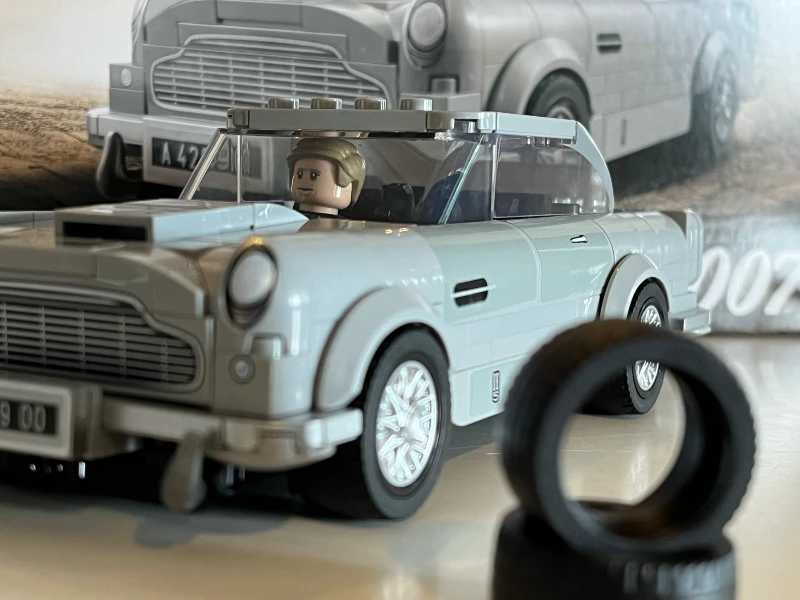 LEGO James Bond in his Aston Martin